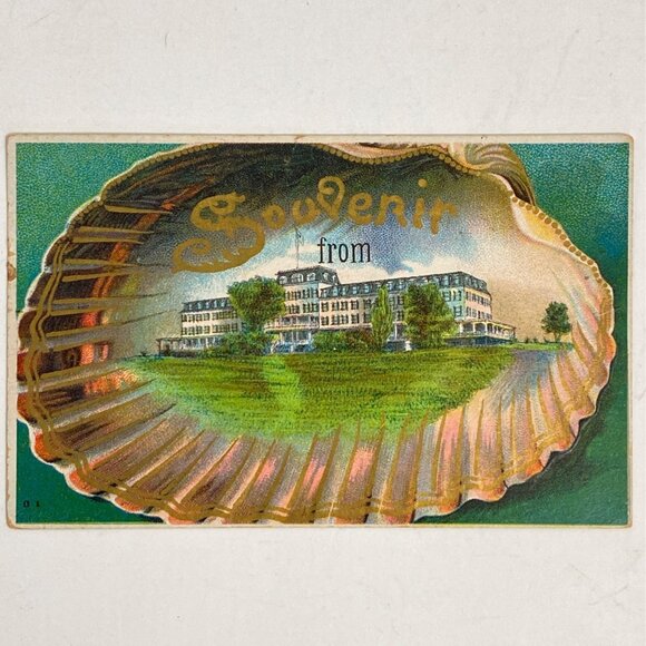 Souvenir From Alfred Maine Hotel 1914 Postmarked Vintage Postcard Handwritting - Picture 1 of 8